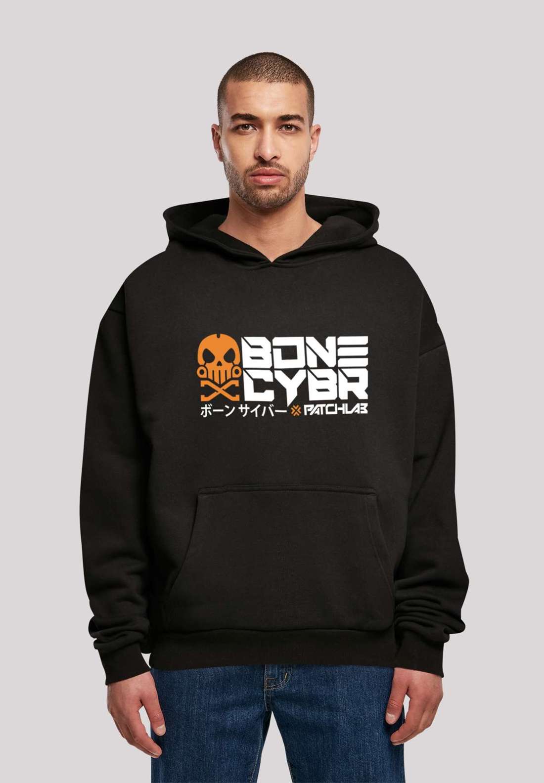 Толстовка с капюшоном MUSTERBRAND BONE CYBER Orange Techronin