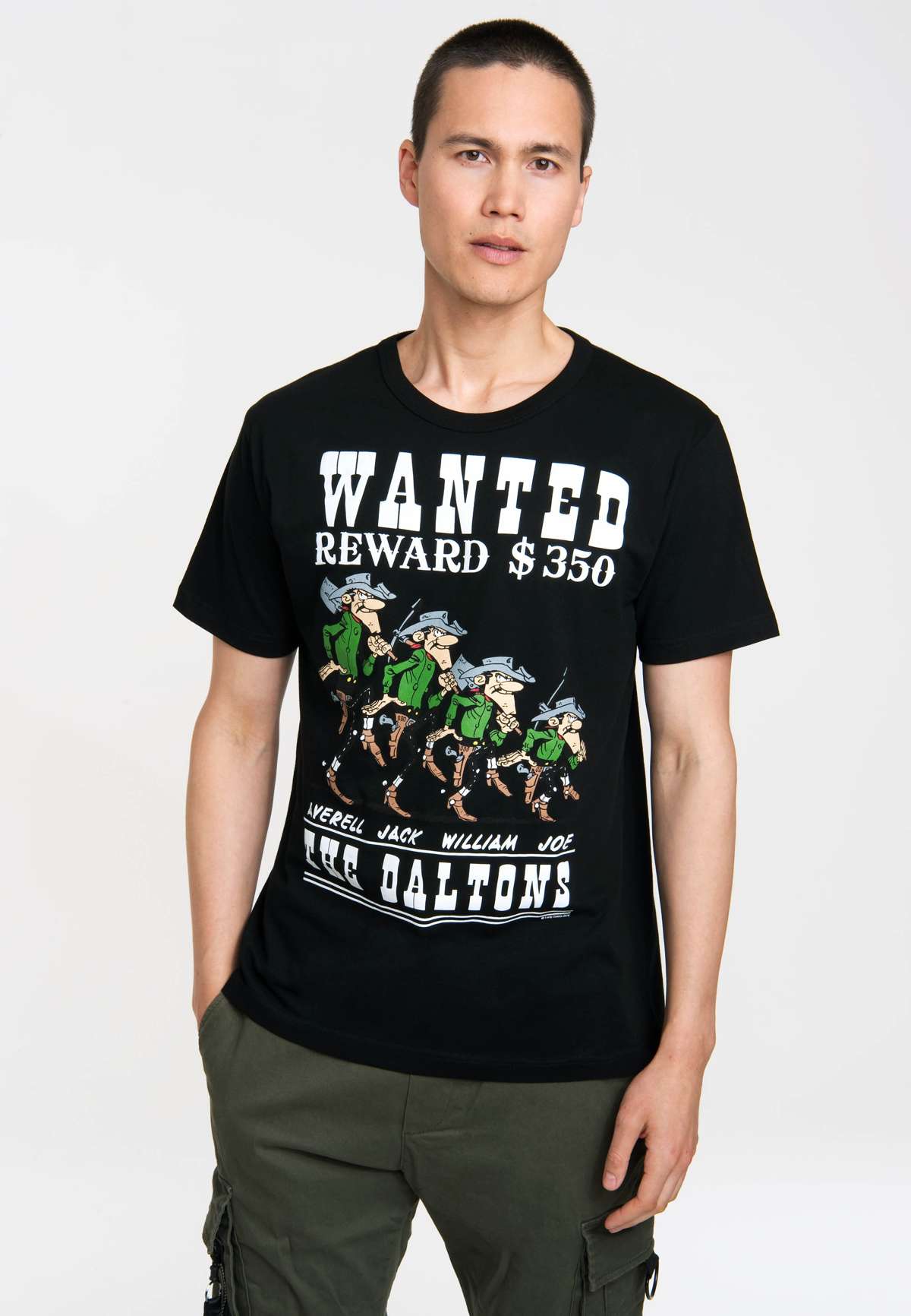 Футболка с классным ретро-принтом Lucky Luke - The Daltons - Wanted