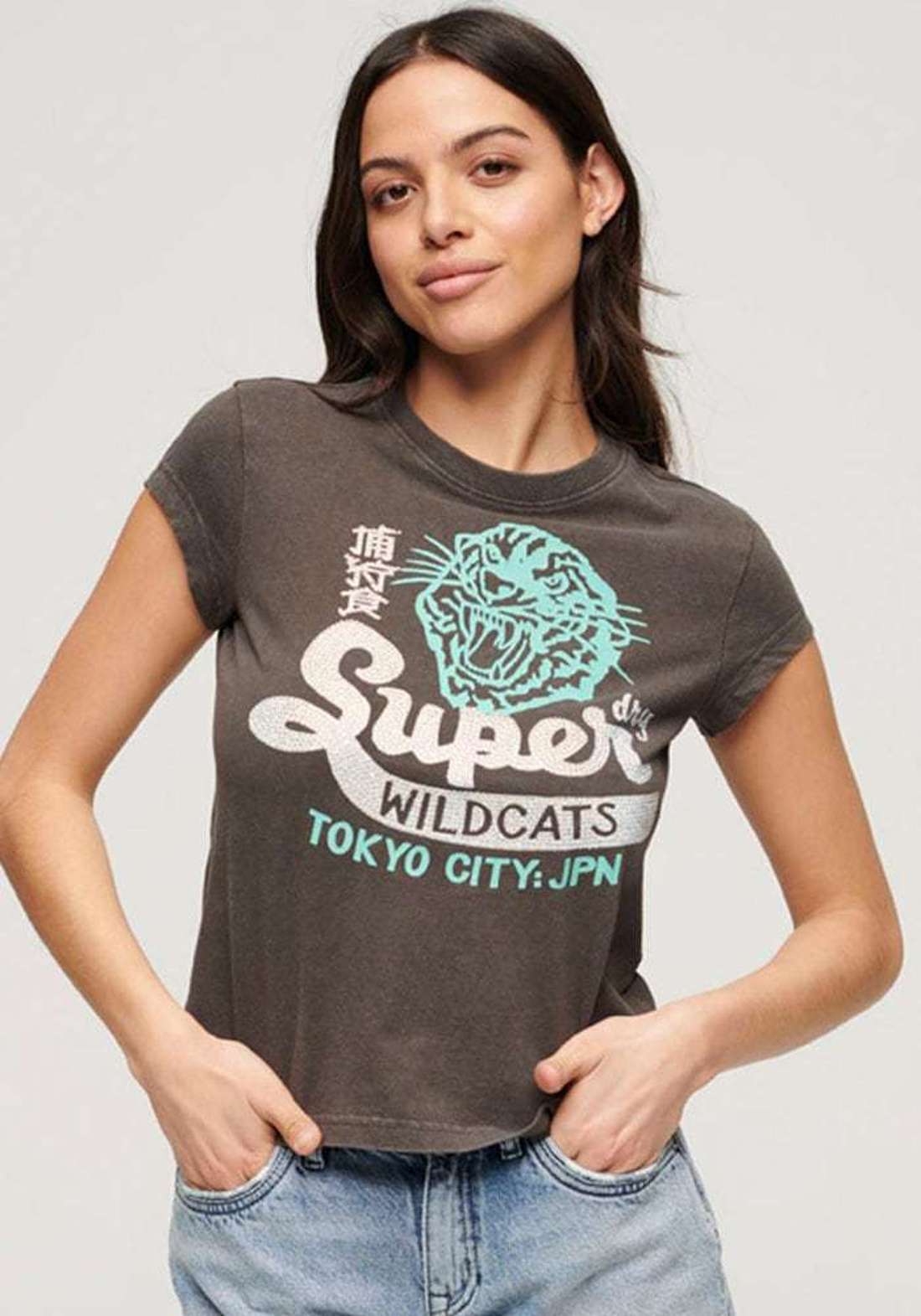 Рубашка с коротким рукавом EMBELLISHED POSTER CAP SLV TEE