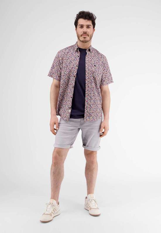 Рубашка с коротким рукавом LERROS Halbarmhemd mit floralem Print