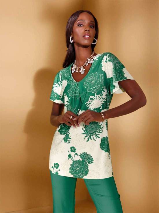 Рубашка с принтом Longshirt