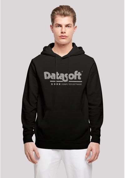 Толстовка с капюшоном Retro Gaming Datasoft Logo schwarz