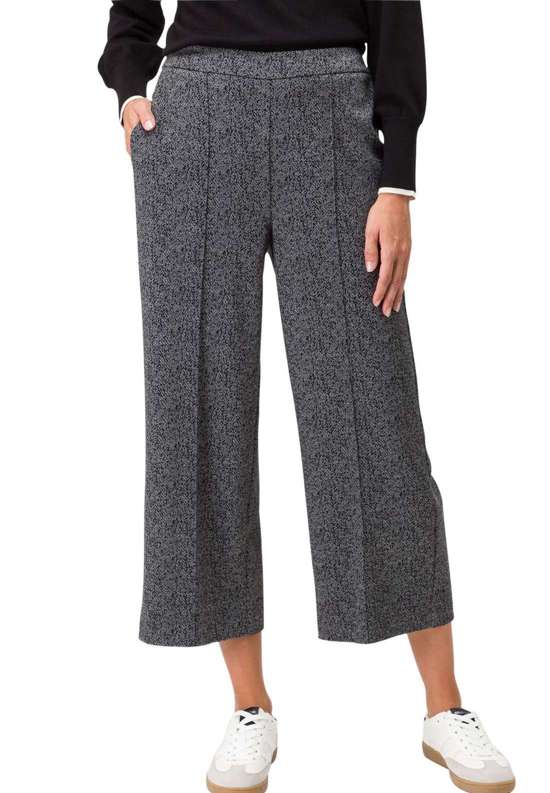 Брюки из джерси zero Jerseyhose mit Fischgrätmuster