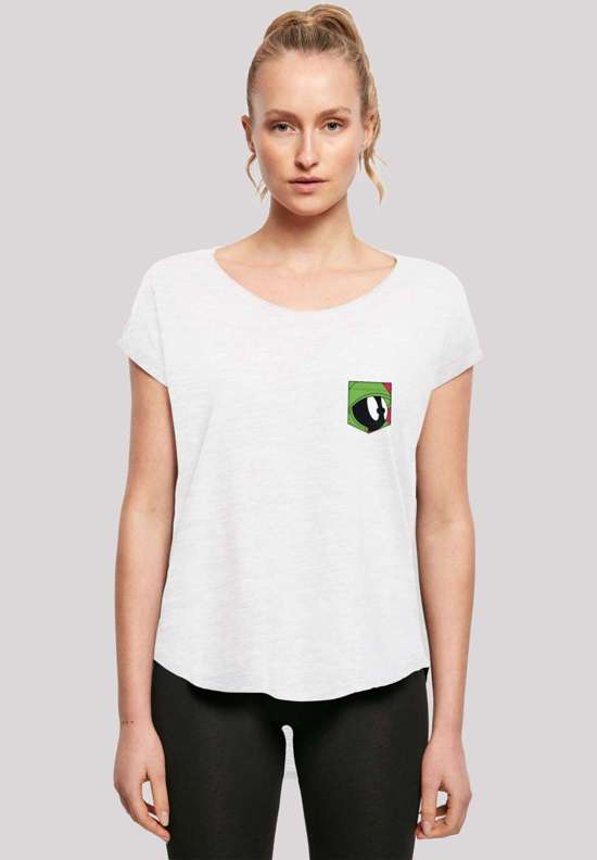 футболка Looney Tunes Marvin The Martian Face Faux Pocket