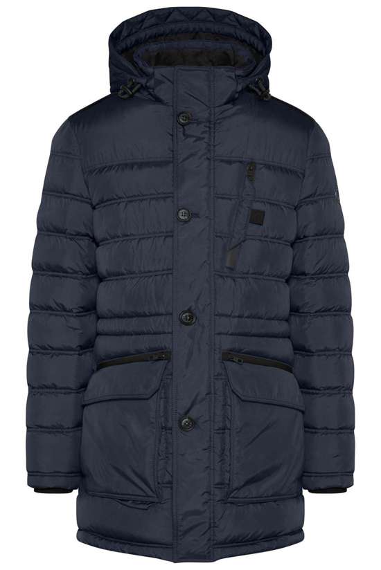 Парка с капюшоном и съемным капюшоном.