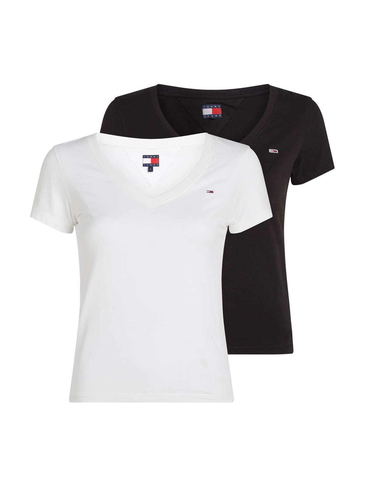 Футболка с вышивкой логотипа TJW 2PACK V-NECK TEE