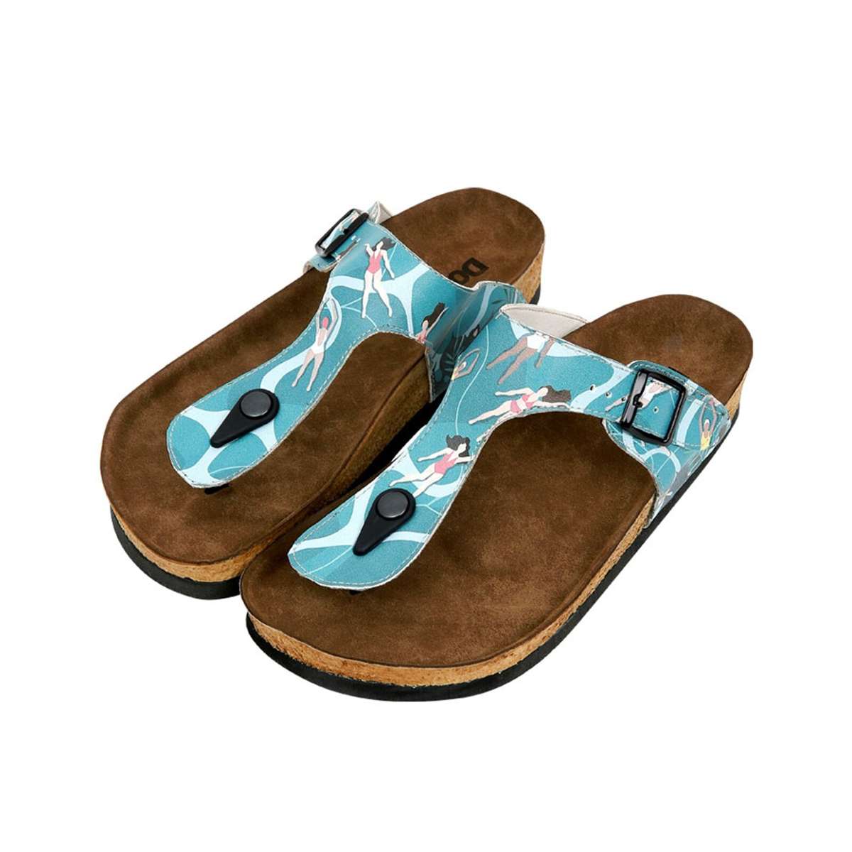 Разделители пальцев ног Damen Lila Let`s swim Vegan Damen Sandalen/ Sandaletten / female