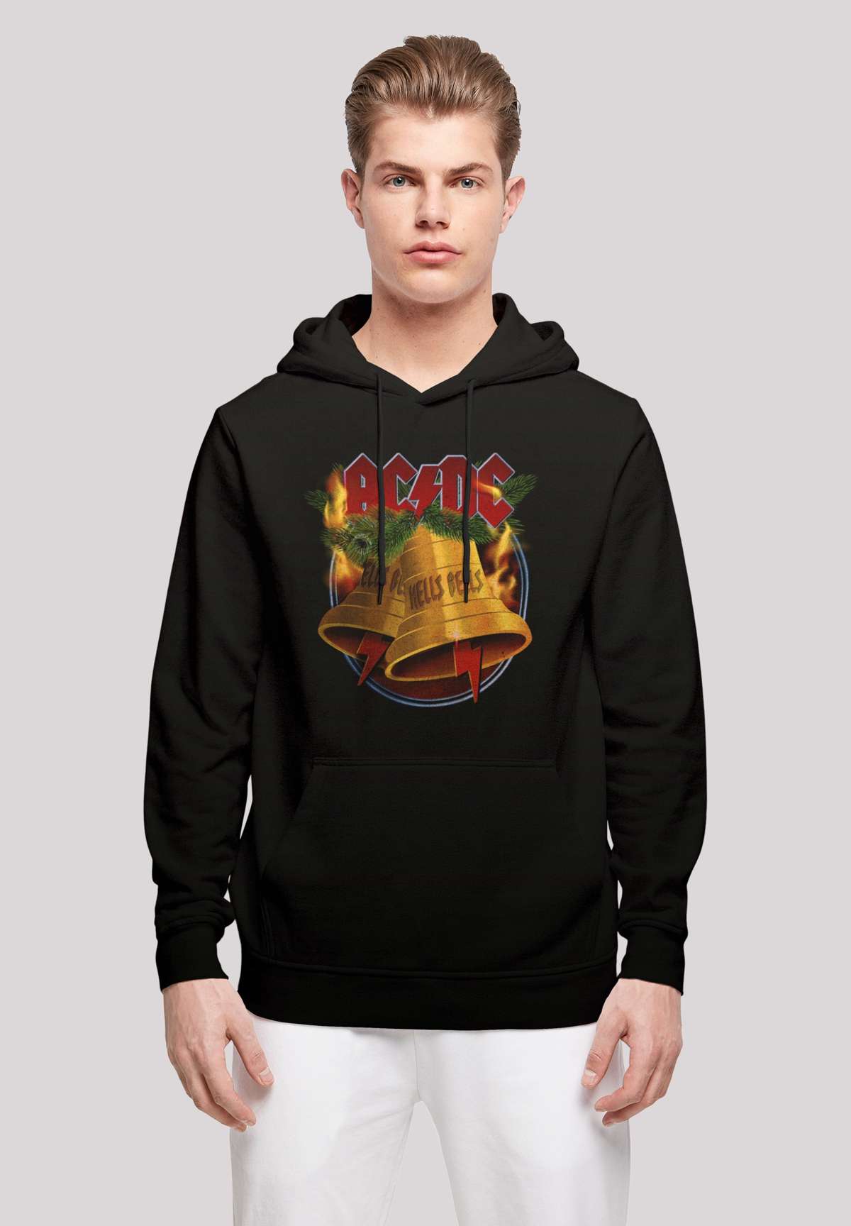 Толстовка с капюшоном ACDC Christmas Weihnachten Hells Bells