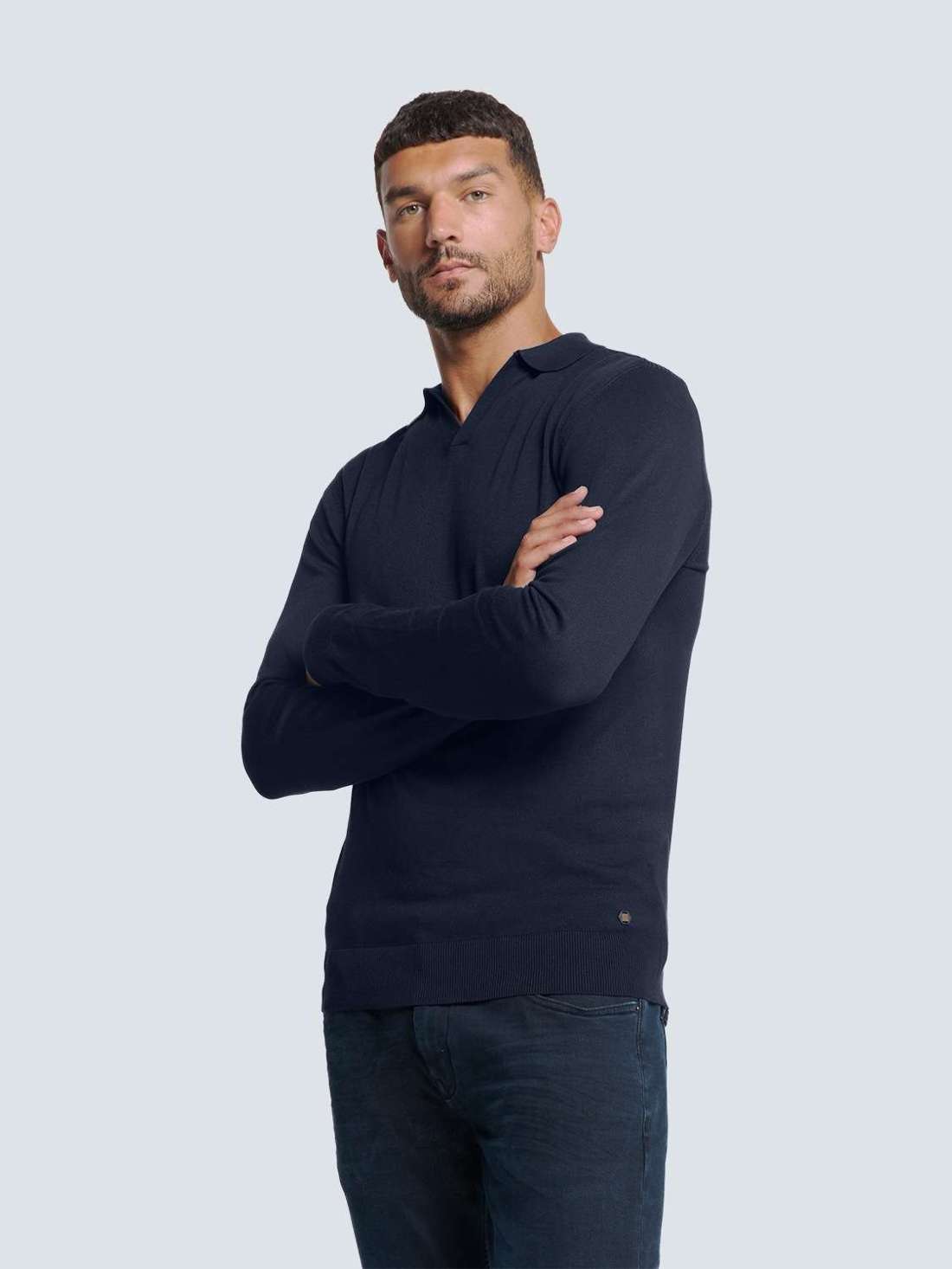 Свитер с круглым вырезом No Excess Polokragen-Pullover