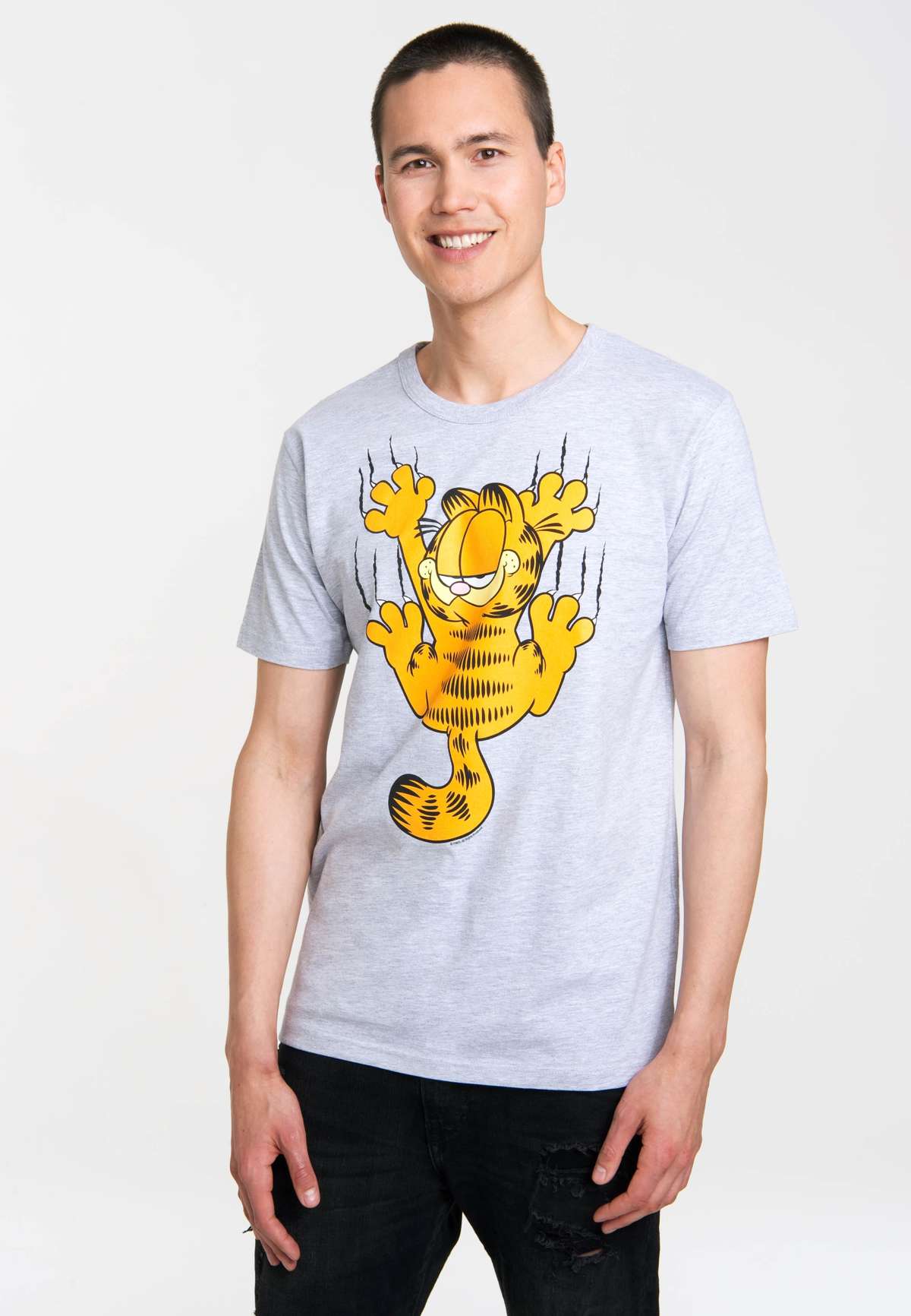 Футболка с забавным принтом спереди Garfield Scratches