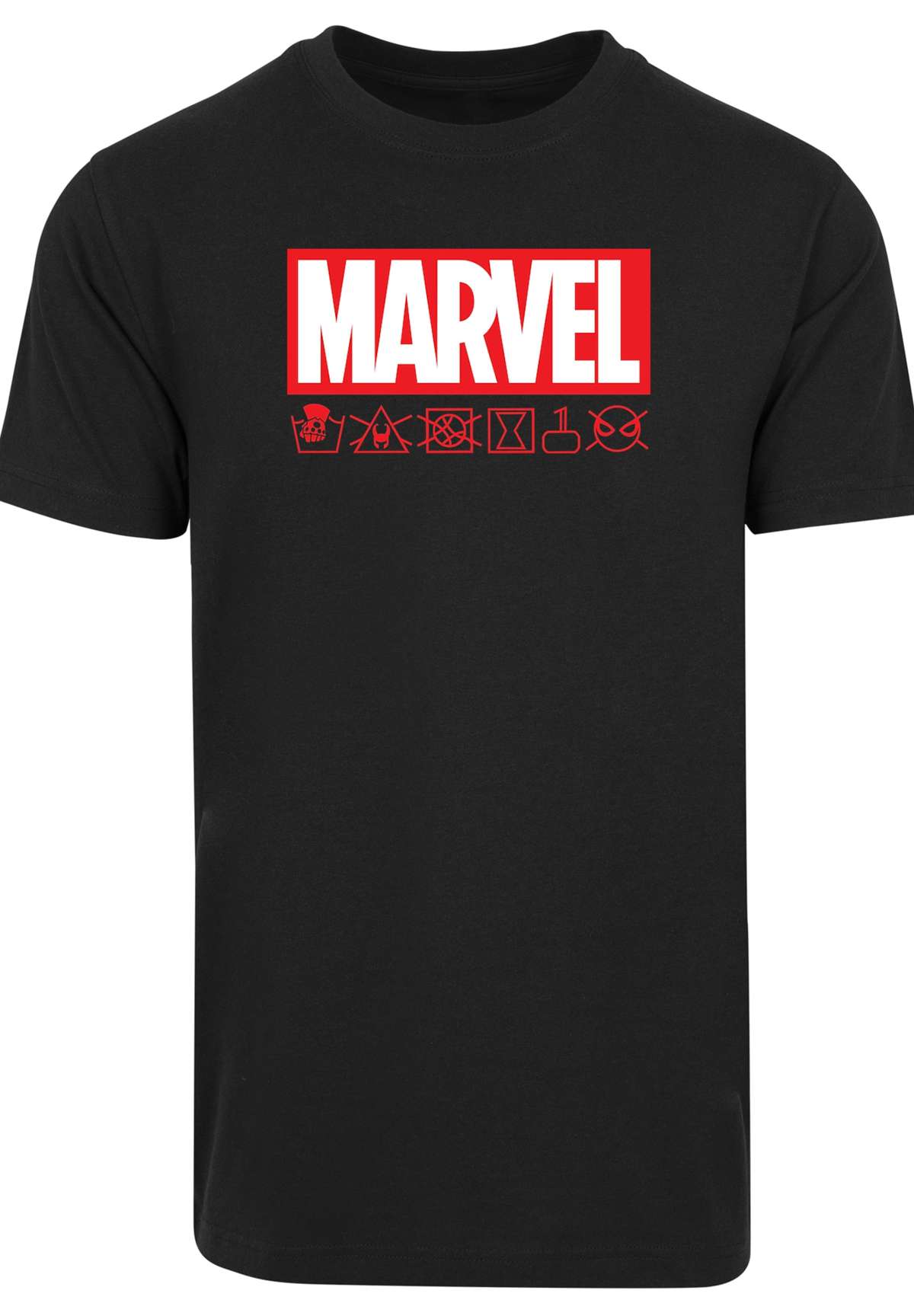 Рубашка с коротким рукавом Herren Marvel Logo washed Care with T-Shirt Round Neck