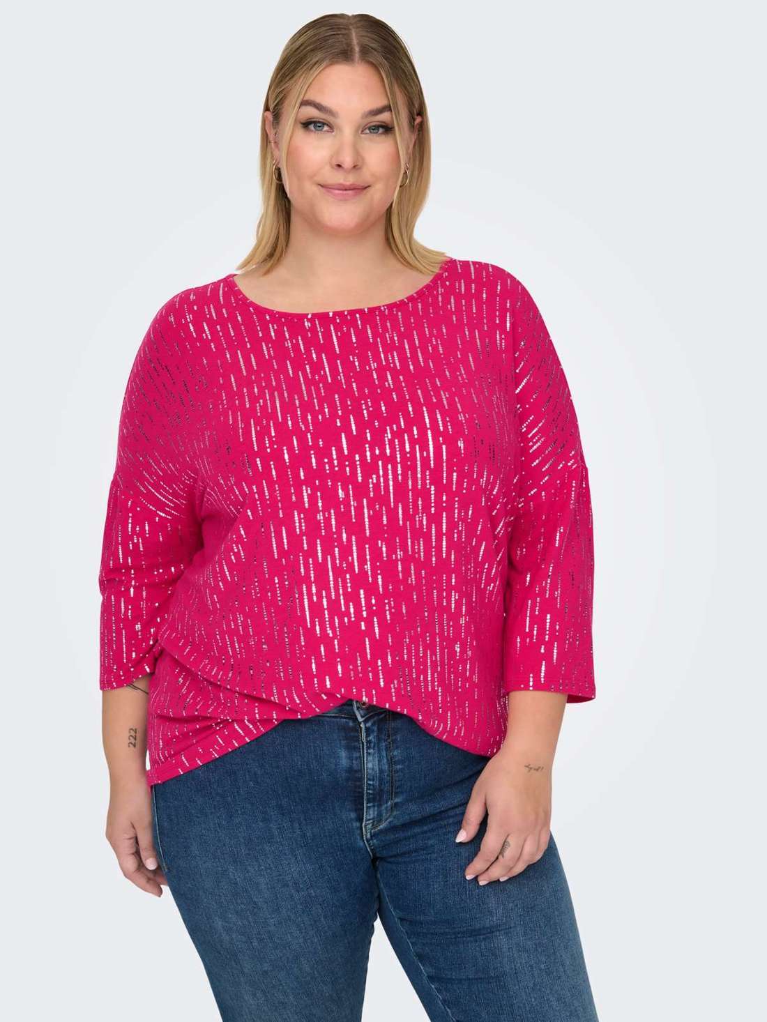 рубашка с круглым вырезом CARFOILA 3/4 O-NECK TOP JRS BF