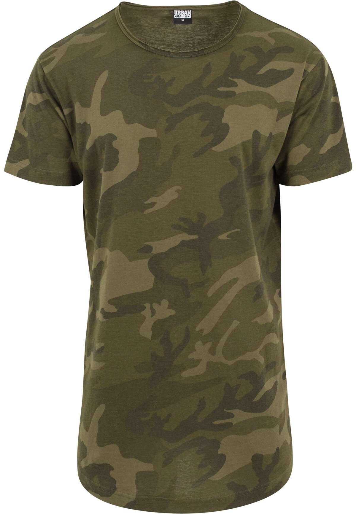 Рубашка с коротким рукавом Urban Classics Herren Camo Shaped Long Tee