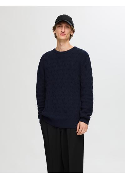 Вязаный свитер SLHCALLIS LS KNIT CABLE CREW NECK NOOS