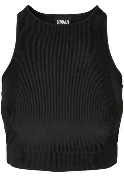 Спортивный бюстгальтер Urban Classics Damen Ladies Cropped Shiny Rib Top