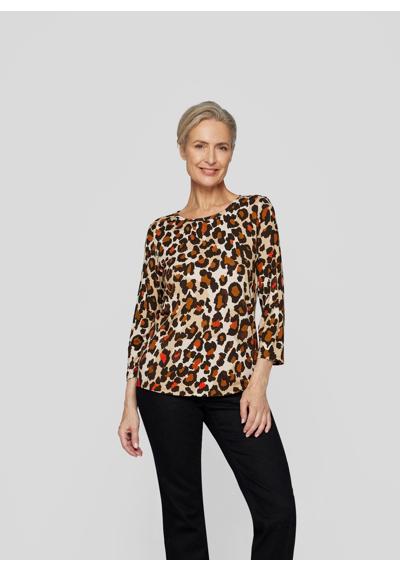 Рубашка с принтом Stilvolles 3/4-Arm-Shirt im Leopardenmuster