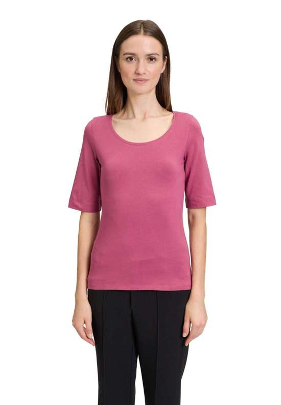 Рубашка с коротким рукавом Basic Shirt mit Rundhalsausschnitt