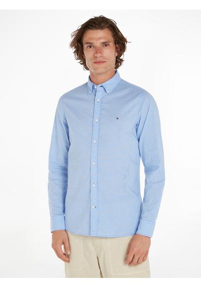 Рубашка в клетку с небольшой вышивкой логотипа FLEX TEXTURED GINGHAM SF SHIRT