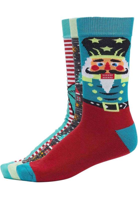 Базовые носки Urban Classics Unisex Christmas Nutcracker Socks 3-Pack