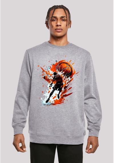 Толстовка с капюшоном Basketball Splash Orange Sport CREW