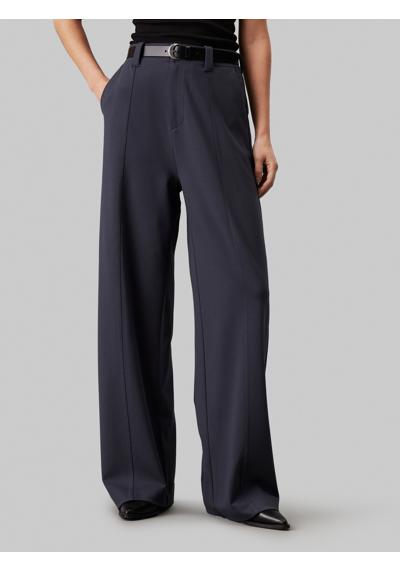 Плиссированные брюки с нашивкой-логотипом LOOSE MILANO PANT