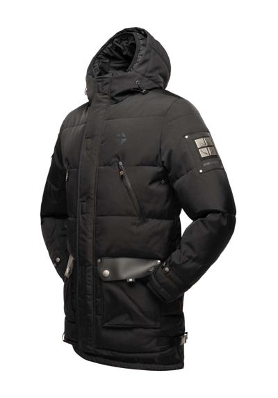 Зимняя куртка с капюшоном, мужское зимнее пальто на теплой подкладке с двойным...