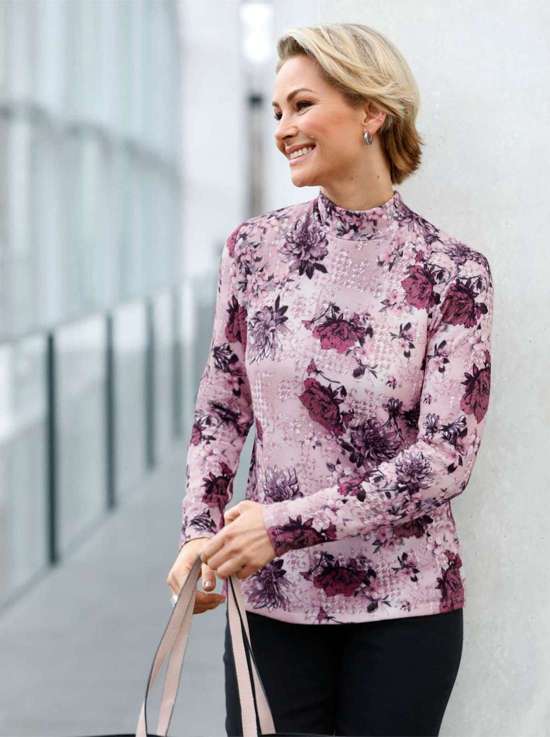 рубашка с воротником стойкой Shirt