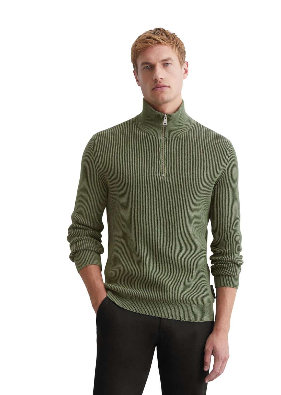 Тройер aus Bio-Baumwolle mit Schurwolle