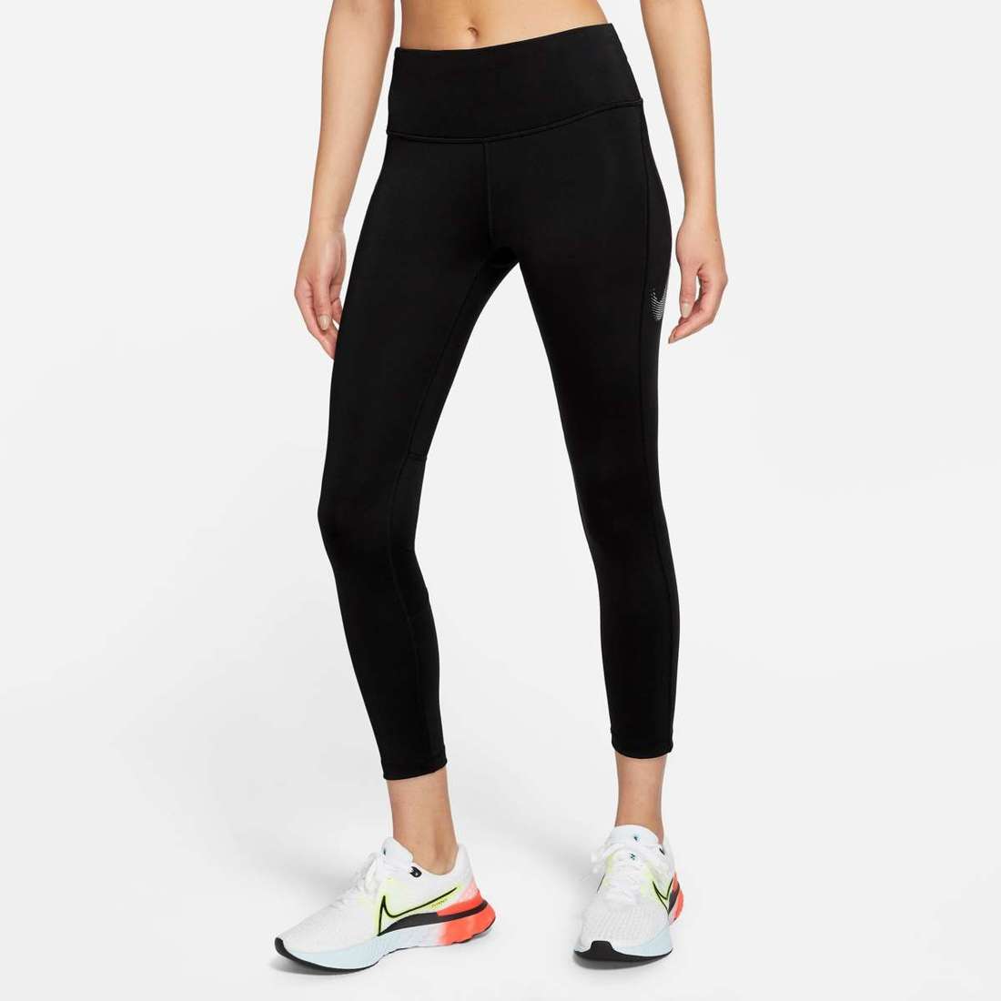Брюки для бега FAST SWOOSH WOMEN`S MID-RISE / LEGGINGS