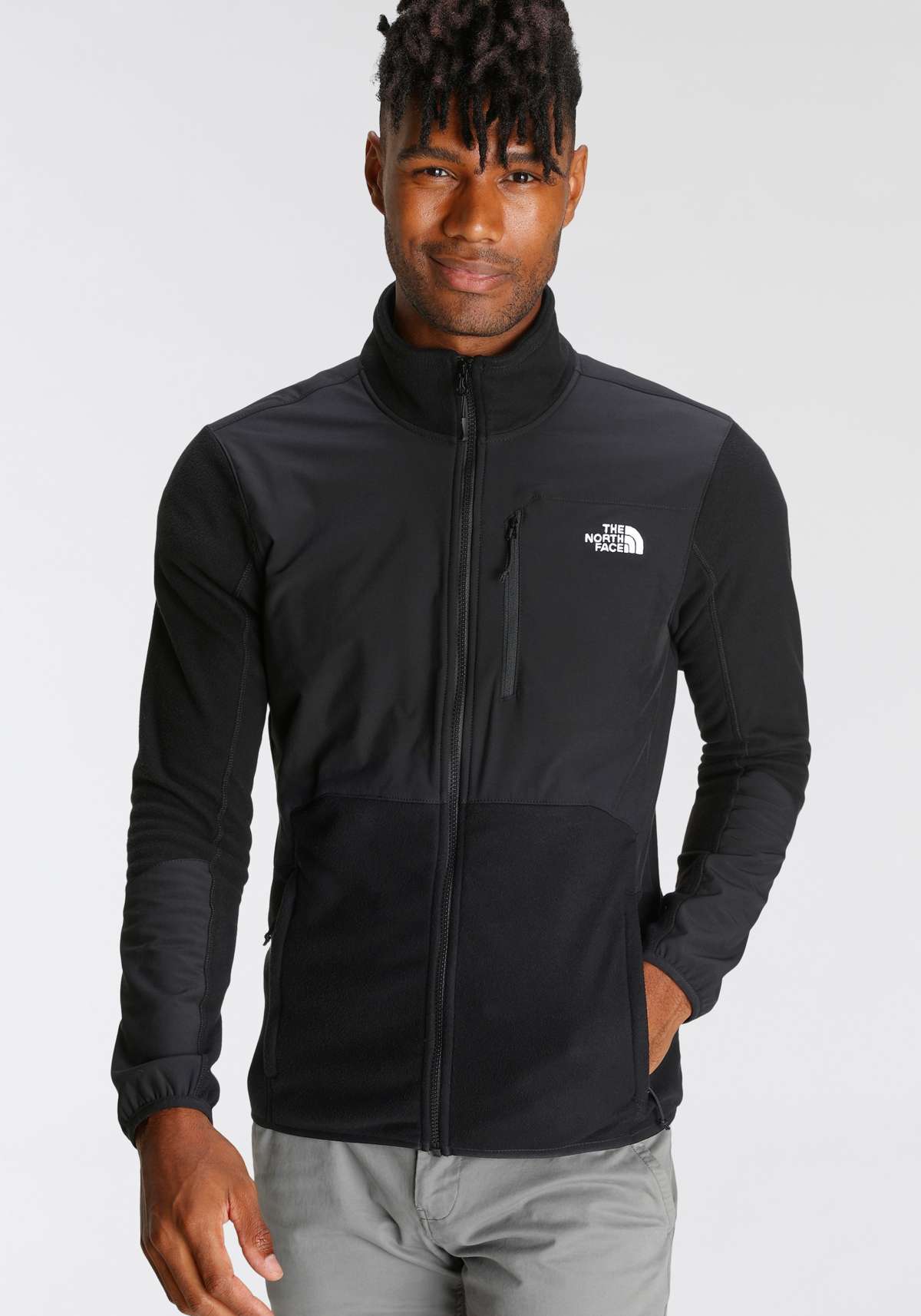 Флисовая куртка с классической вышивкой-лейблом на ключице. M GLACIER PRO FULL ZIP