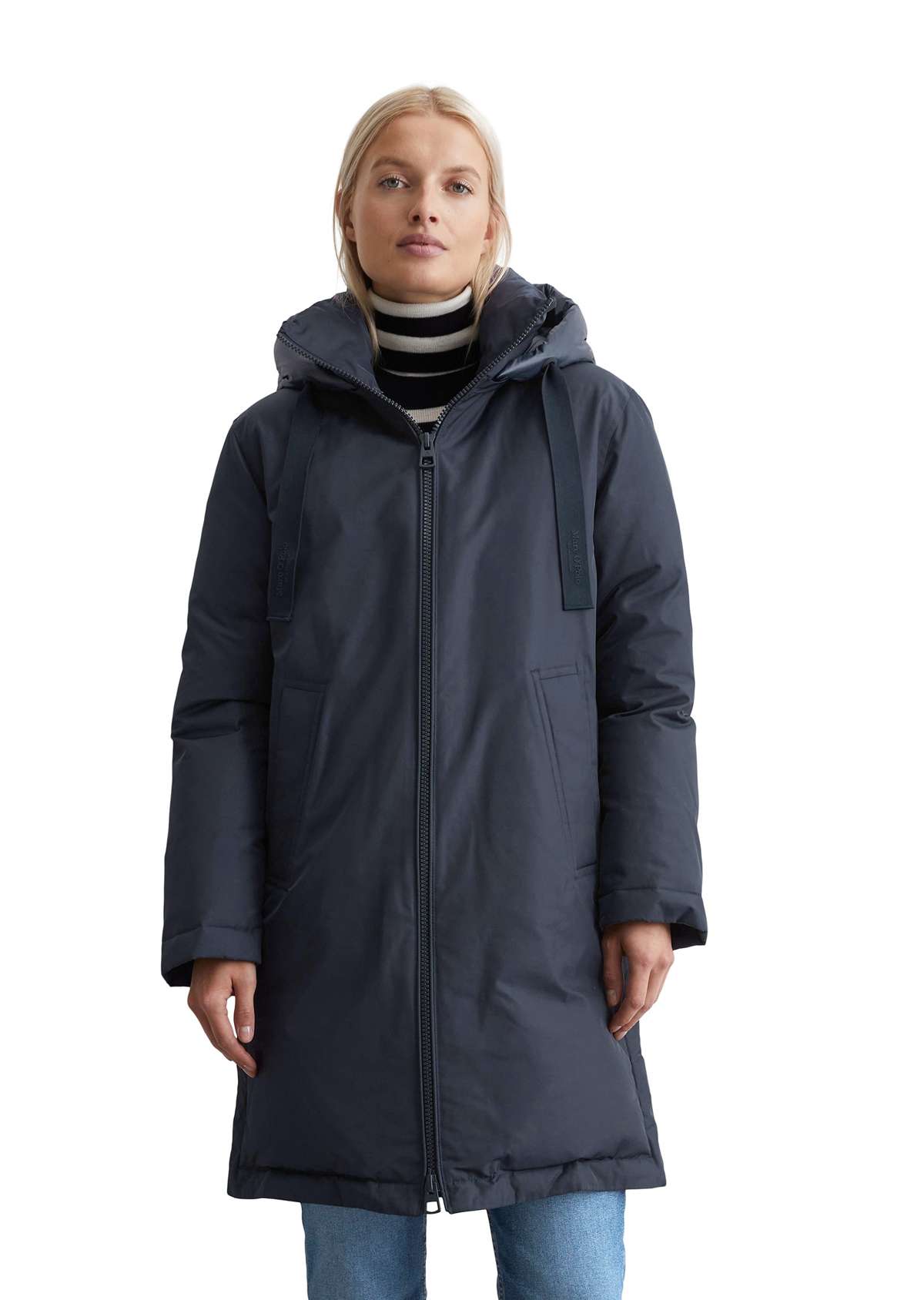 зимнее пальто aus recyceltem Polyester-Twill
