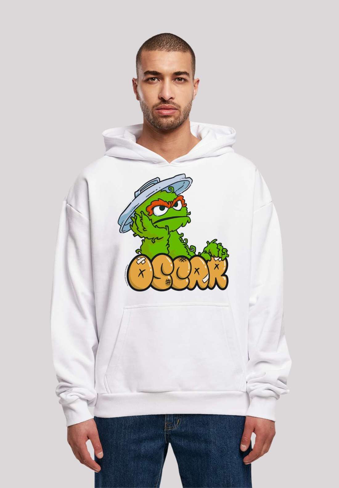 Толстовка с капюшоном Sesamstraße Oscar Annoyed