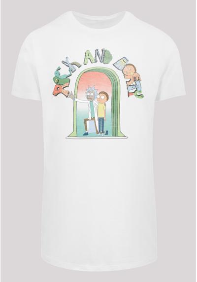 Рубашка с коротким рукавом Herren Rick And Morty Icon Doors with Shaped Long Tee