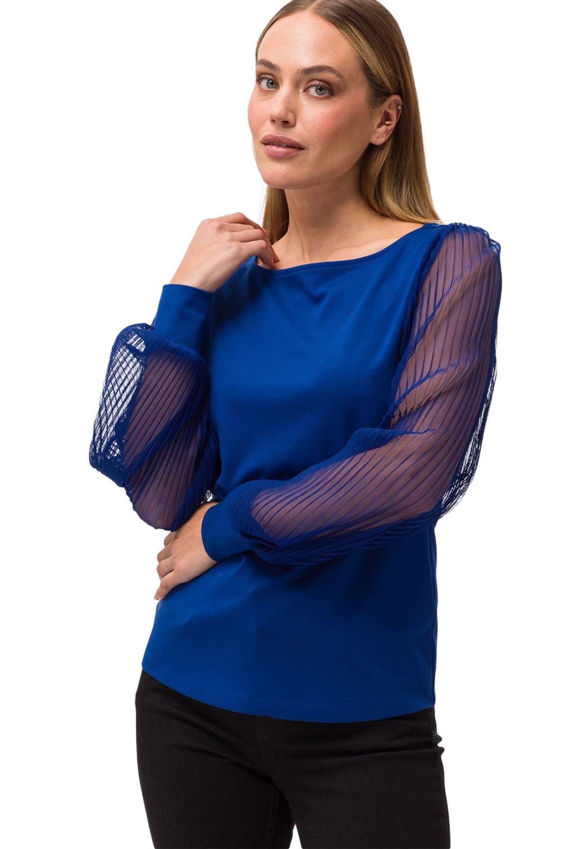 Рубашка с коротким рукавом zero Jerseyshirt mit transparenten Armeln
