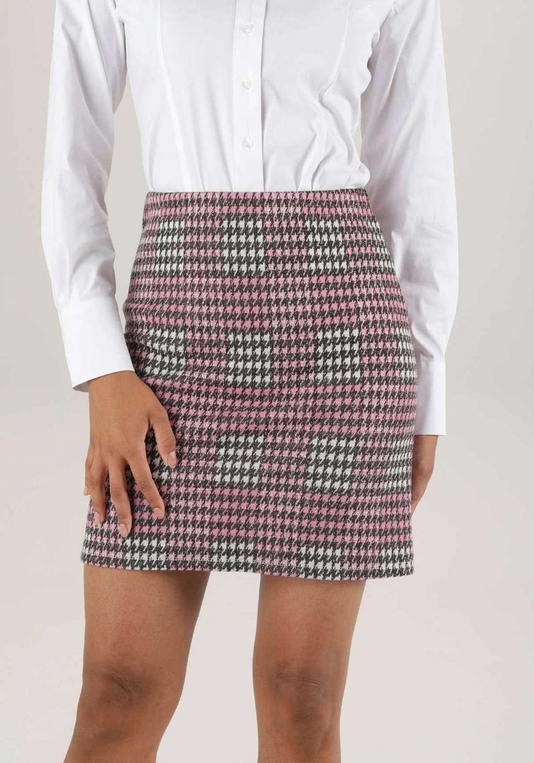 мини-юбка в клетку `гусиные лапки`