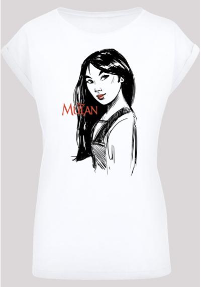 Рубашка с коротким рукавом Damen Mulan Sketch with Ladies Extended Shoulder Tee