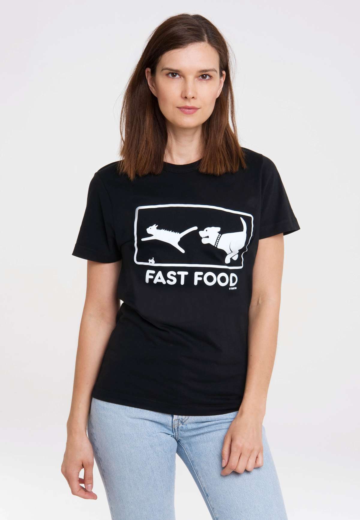 Футболка с забавным принтом Fast Food