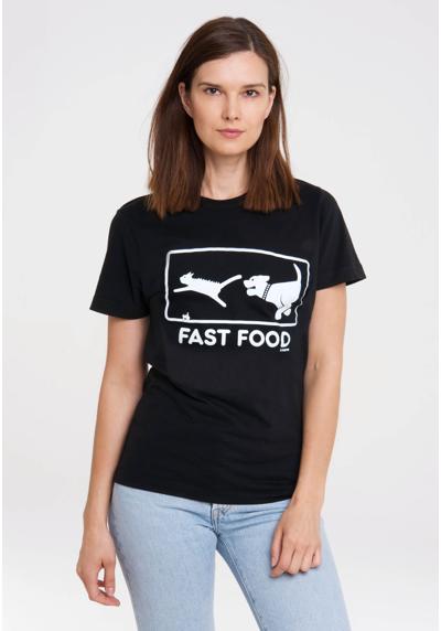 Футболка с забавным принтом Fast Food