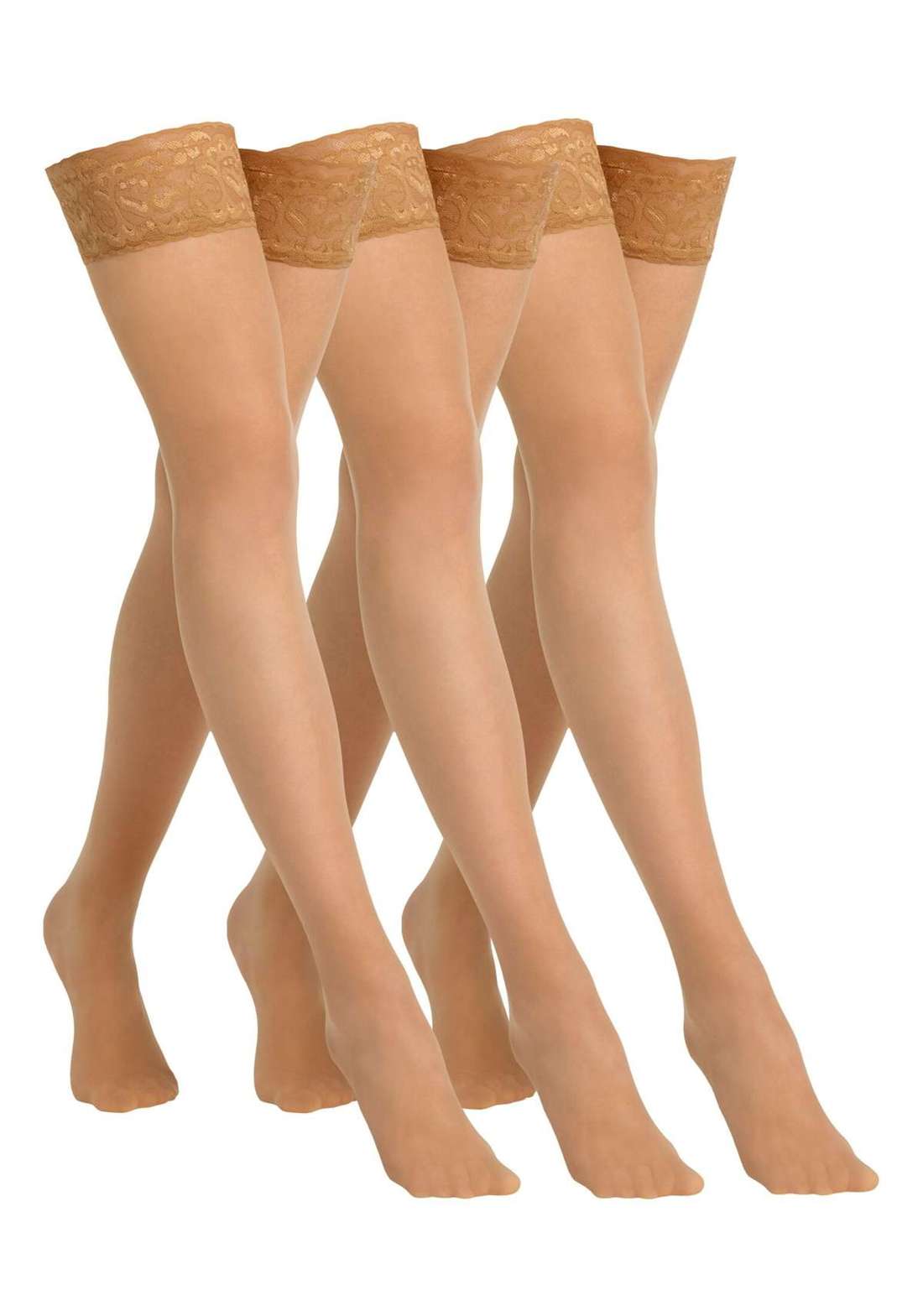 Прозрачные колготки Halterlose Strumpfe 3er Pack