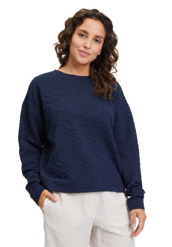 толстовка Betty & Co Sweatpullover mit Struktur