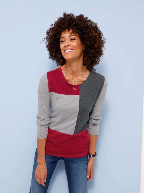 Рубашка с длинным рукавом Rundhals-Shirt