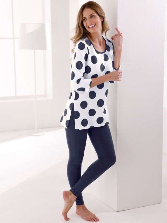 рубашка с круглым вырезом Longshirt