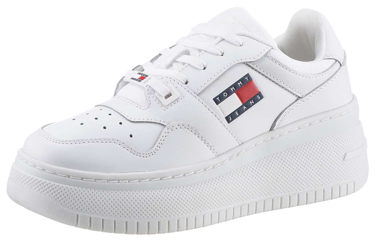 Кроссовки на платформе с надписью-логотипом на подошве TJW RETRO BASKET FLATFORM ESS