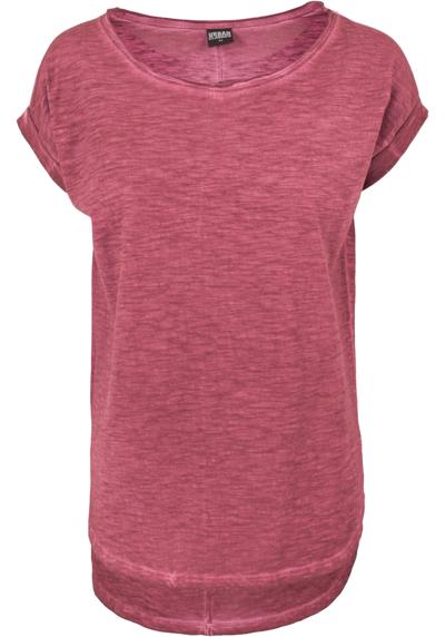 Рубашка с коротким рукавом Urban Classics Damen Ladies Long Back Shaped Spray Dye Tee