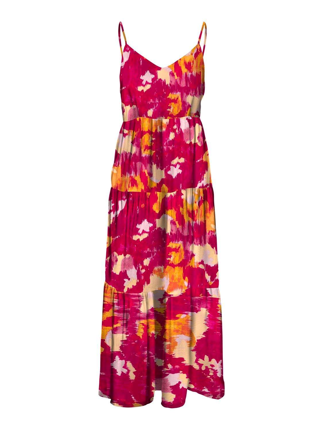 Платье макси ONLALMA LIFE VIS STRAP LONG DRESS AOP