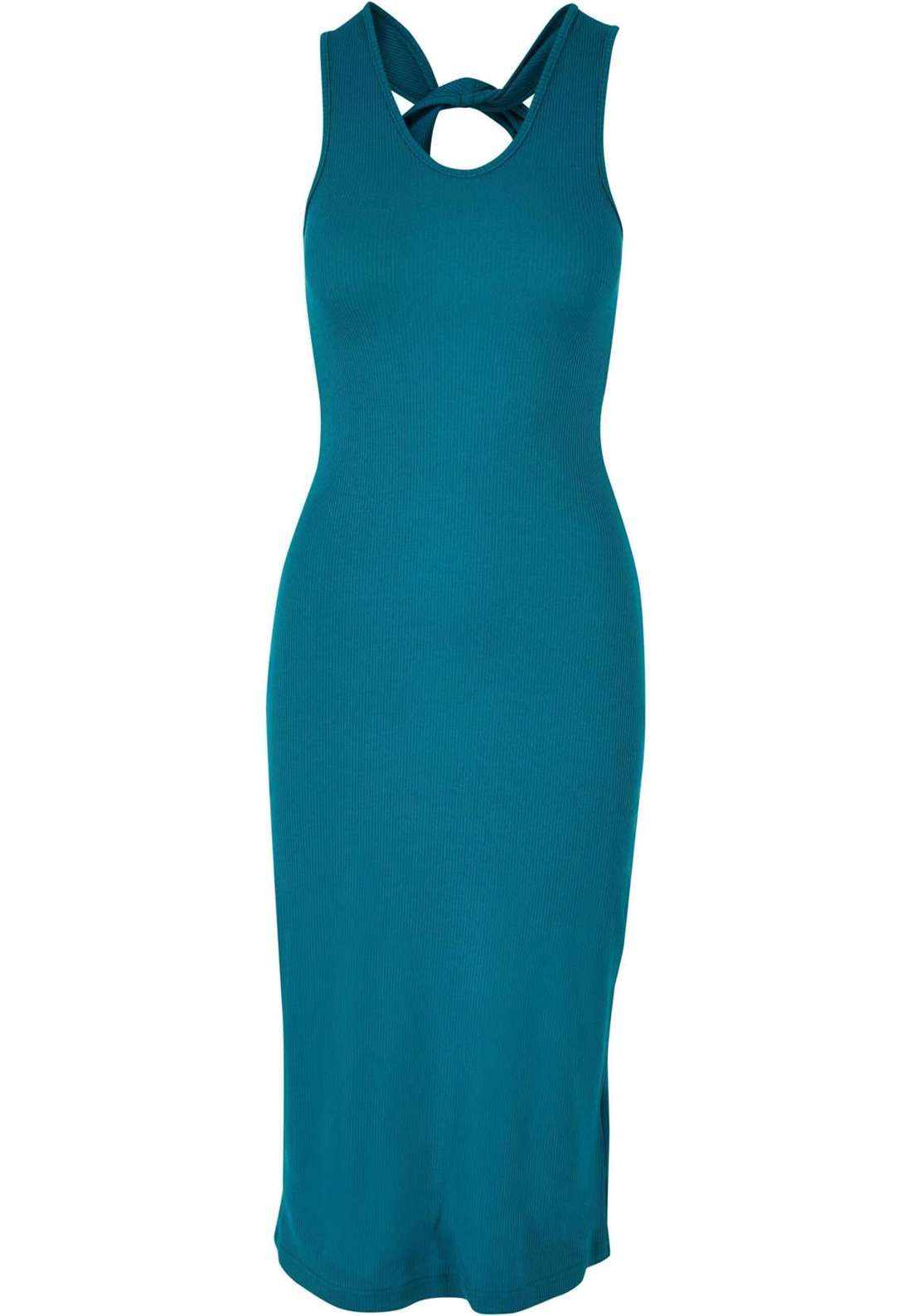 Платье-рубашка Urban Classics Damen Ladies Midi Sleeveless Rib Dress