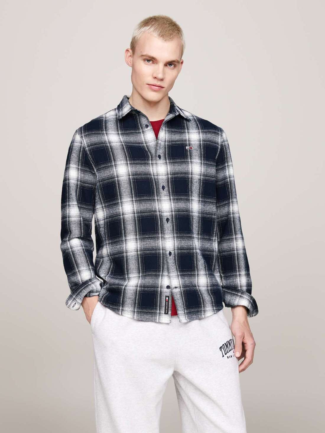 Рубашка с длинным рукавом TJM REG CHECK FLANNEL SHIRT EXT