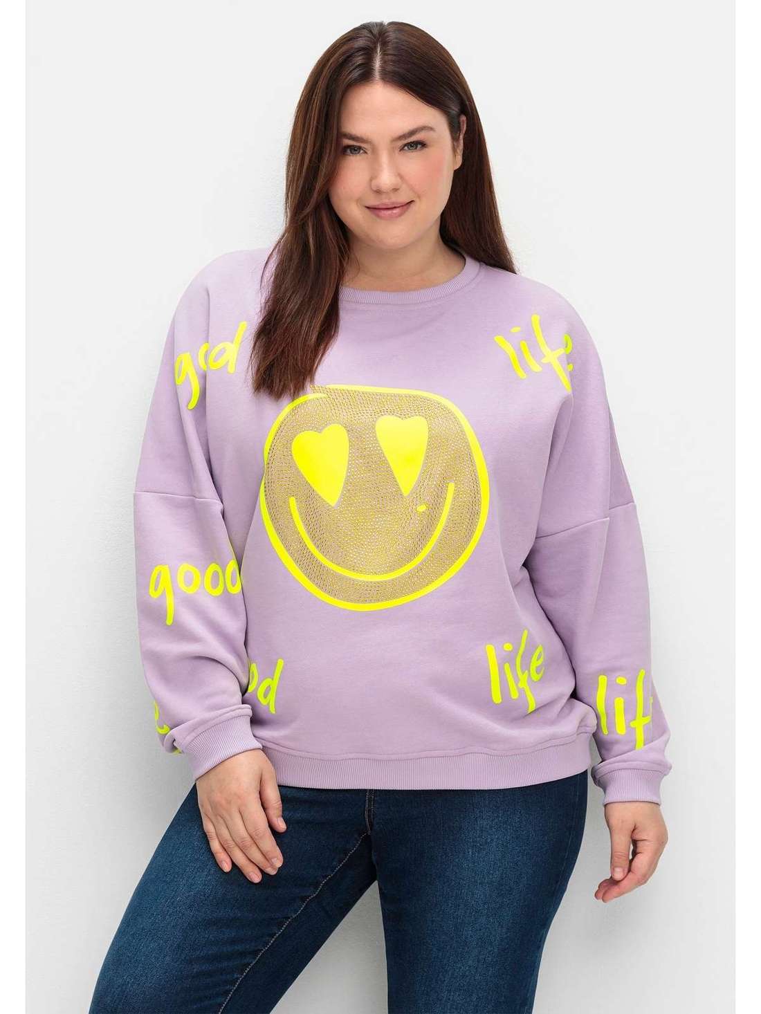 Свитшот повседневного кроя oversize Große Größen