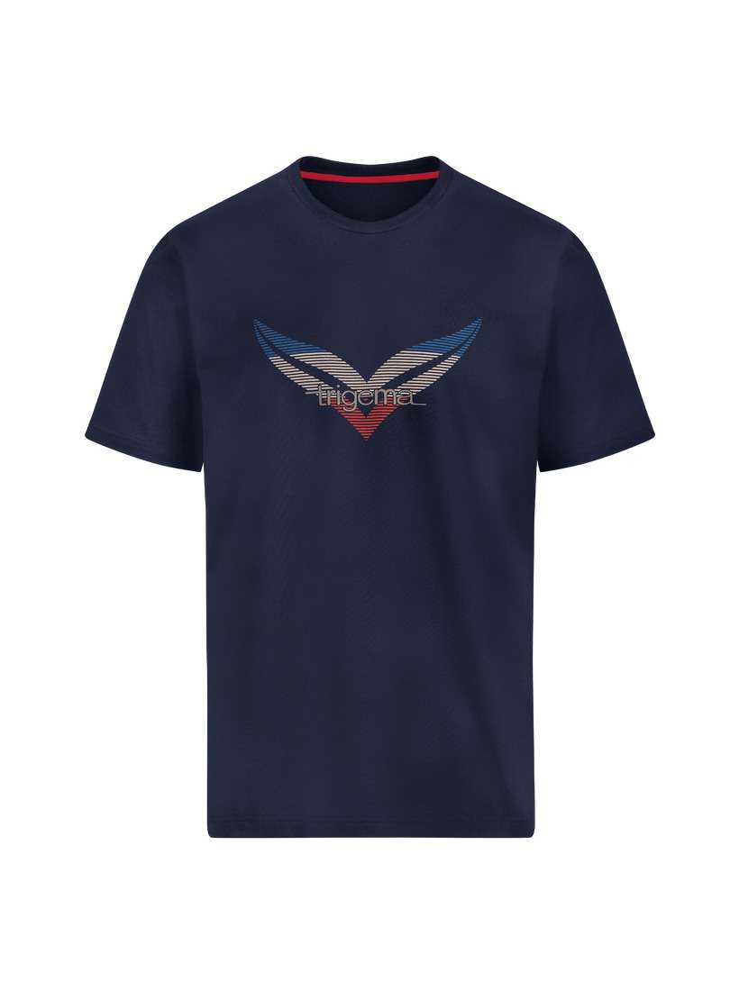 футболка TRIGEMA T-Shirt mit gro?em Logo-Print