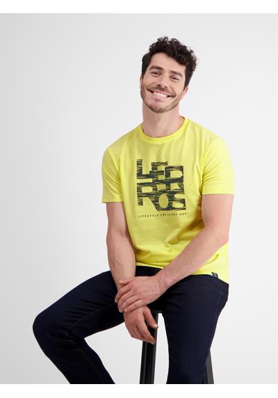 футболка LERROS T-Shirt mit LERROS Print